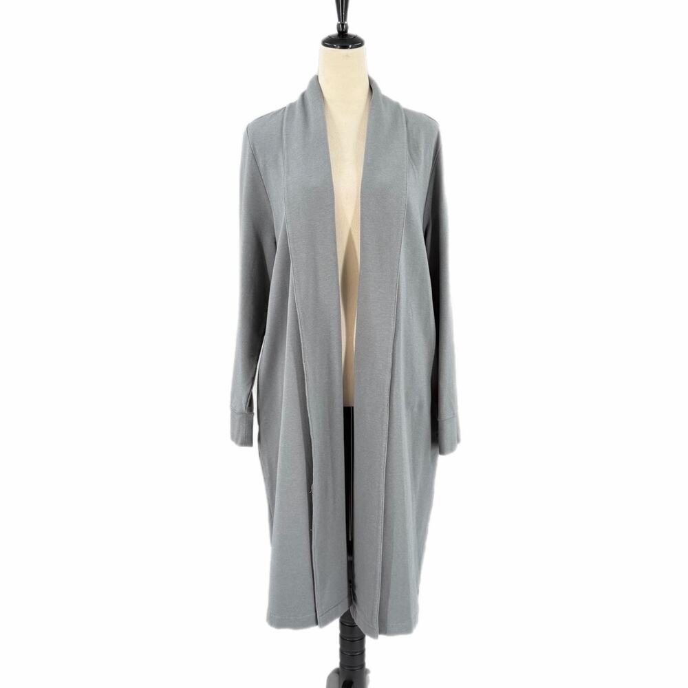 Universal Standard PLUS Gray Longline Neutral Comfort Layering Cardigan Duster